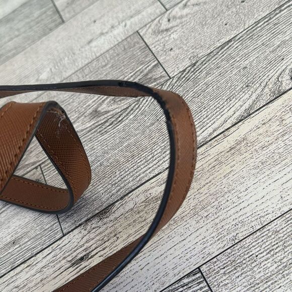 Michael Kors Red Nylon & Tan Leather Trim Tote - Picture 13 of 15